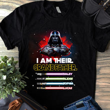 Load image into Gallery viewer, Personalized Grandfather T-shirt &amp; Hoodie with Custom Names

