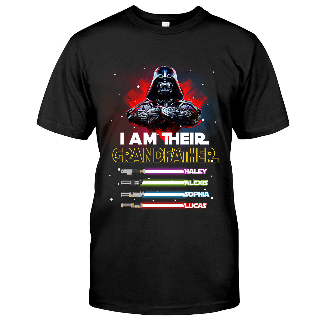 Personalized Grandfather T-shirt & Hoodie with Custom Names
