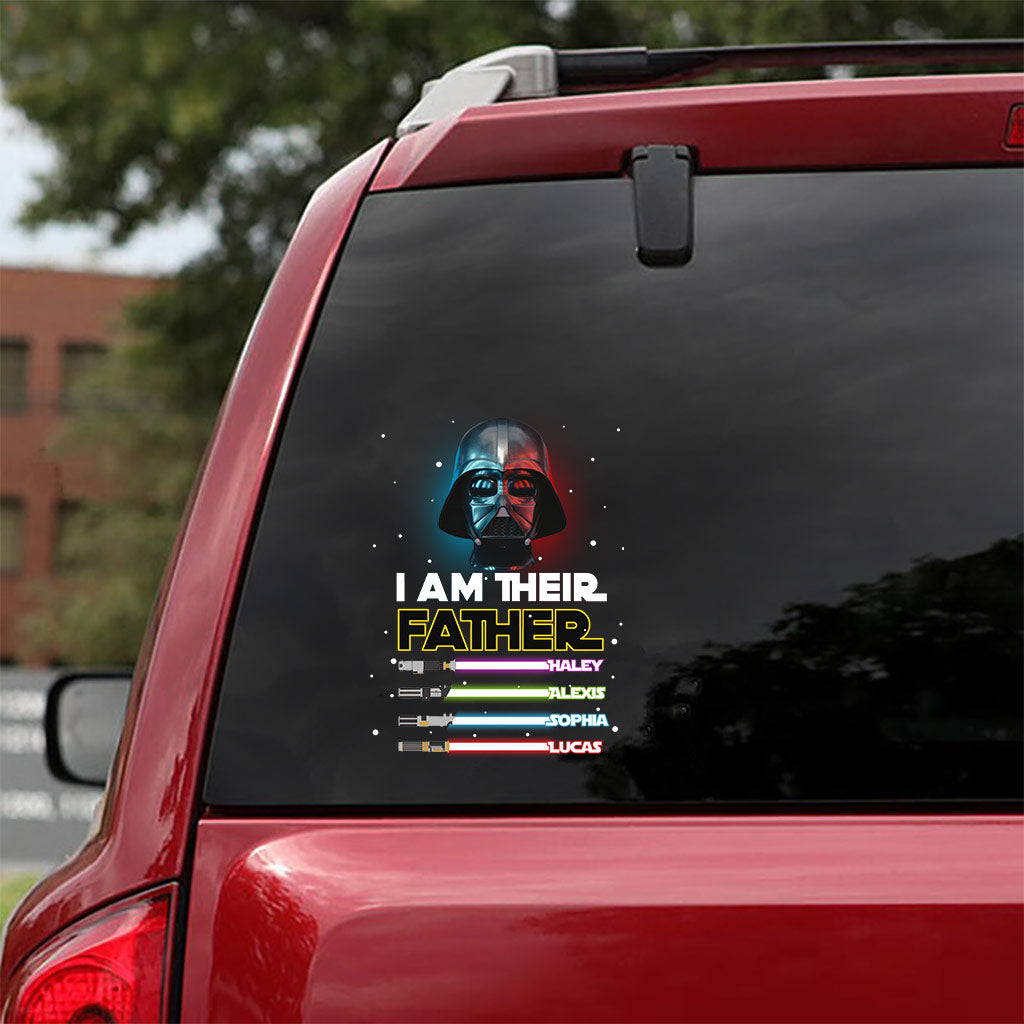 Personalized I Am Their Father Decal Gift for Dad - Custom Name