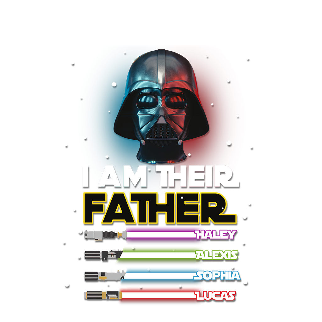 Personalized I Am Their Father Decal Gift for Dad - Custom Name