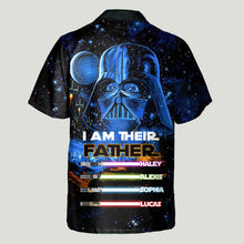 Load image into Gallery viewer, Personalized Hawaiian Shirt for Dad with Space Design | Father's Day Gift
