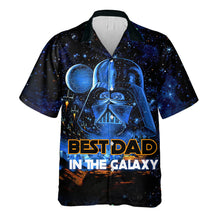 Load image into Gallery viewer, Personalized Hawaiian Shirt for Dad with Space Design | Father's Day Gift
