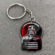 Load image into Gallery viewer, Personalized Darth Vader Keychain Custom Name Gift for Dad
