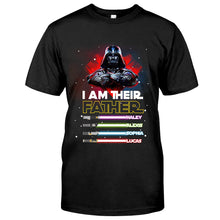 Load image into Gallery viewer, Personalized Star Wars Father T-shirt and Hoodie Gift
