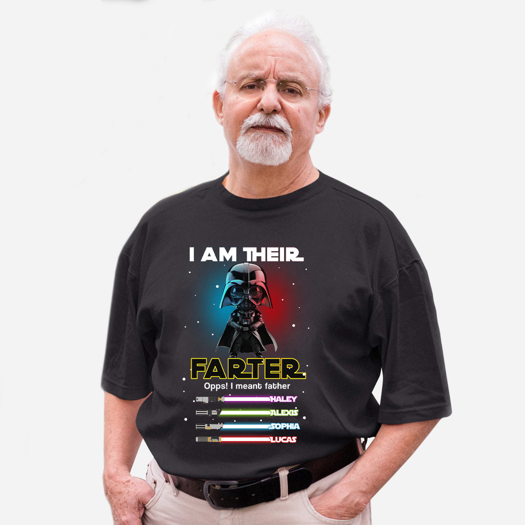 Personalized Father's Day T-shirt & Hoodie Custom Family Names Gift for Dad