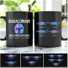 Load image into Gallery viewer, Personalized Dadalorian Mug Custom Name Gift for Dad
