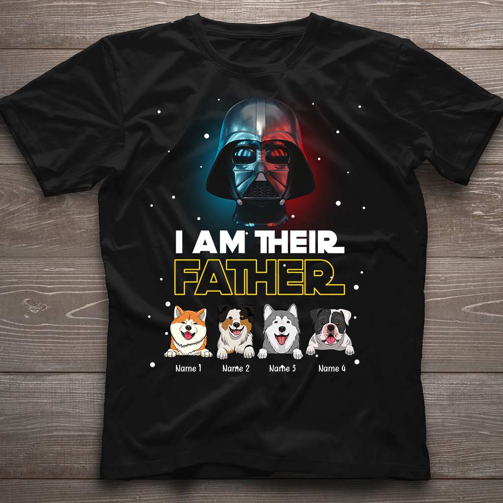 Personalized Dog Dad T-Shirt and Hoodie - I Am Their Father Gift