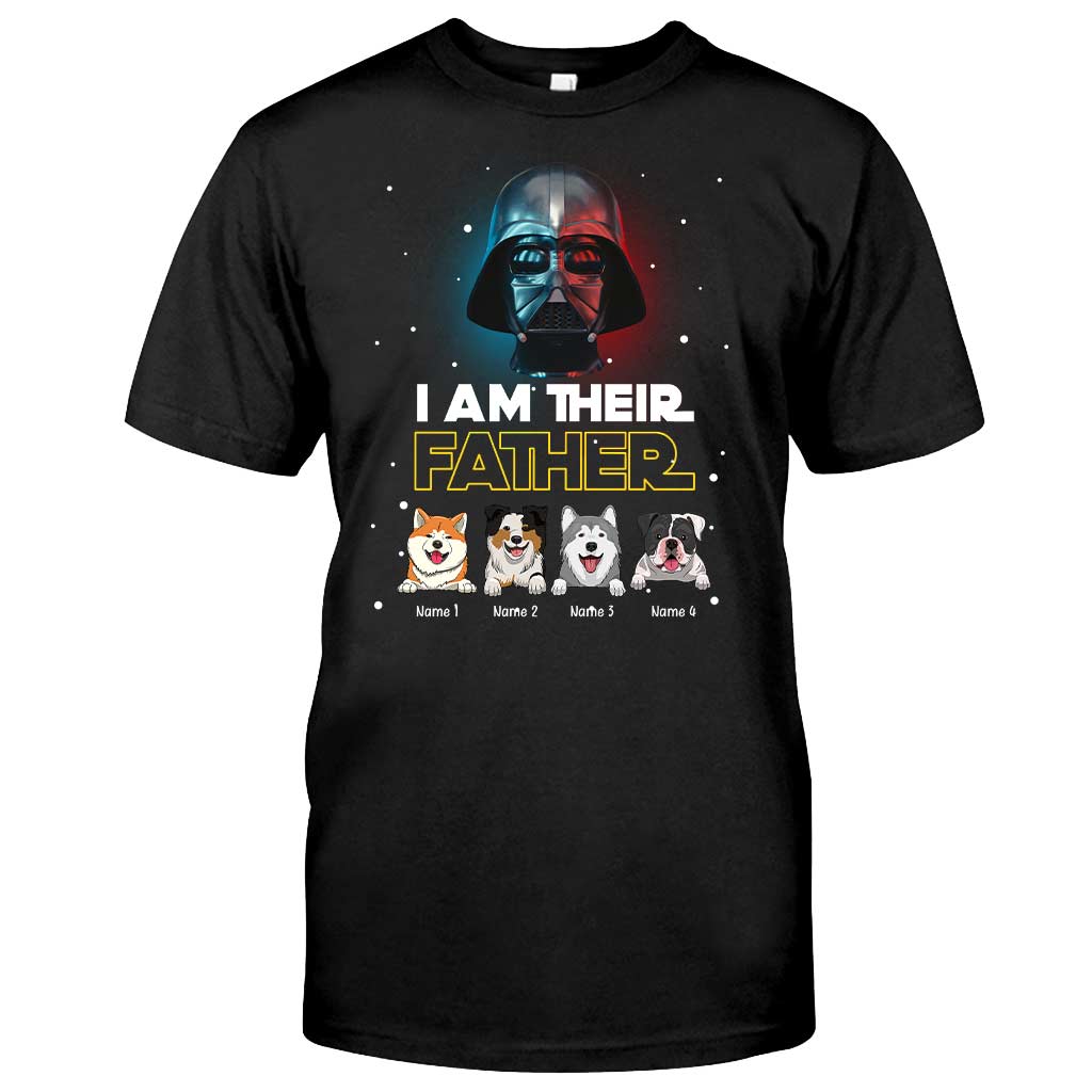 Personalized Dog Dad T-Shirt and Hoodie - I Am Their Father Gift