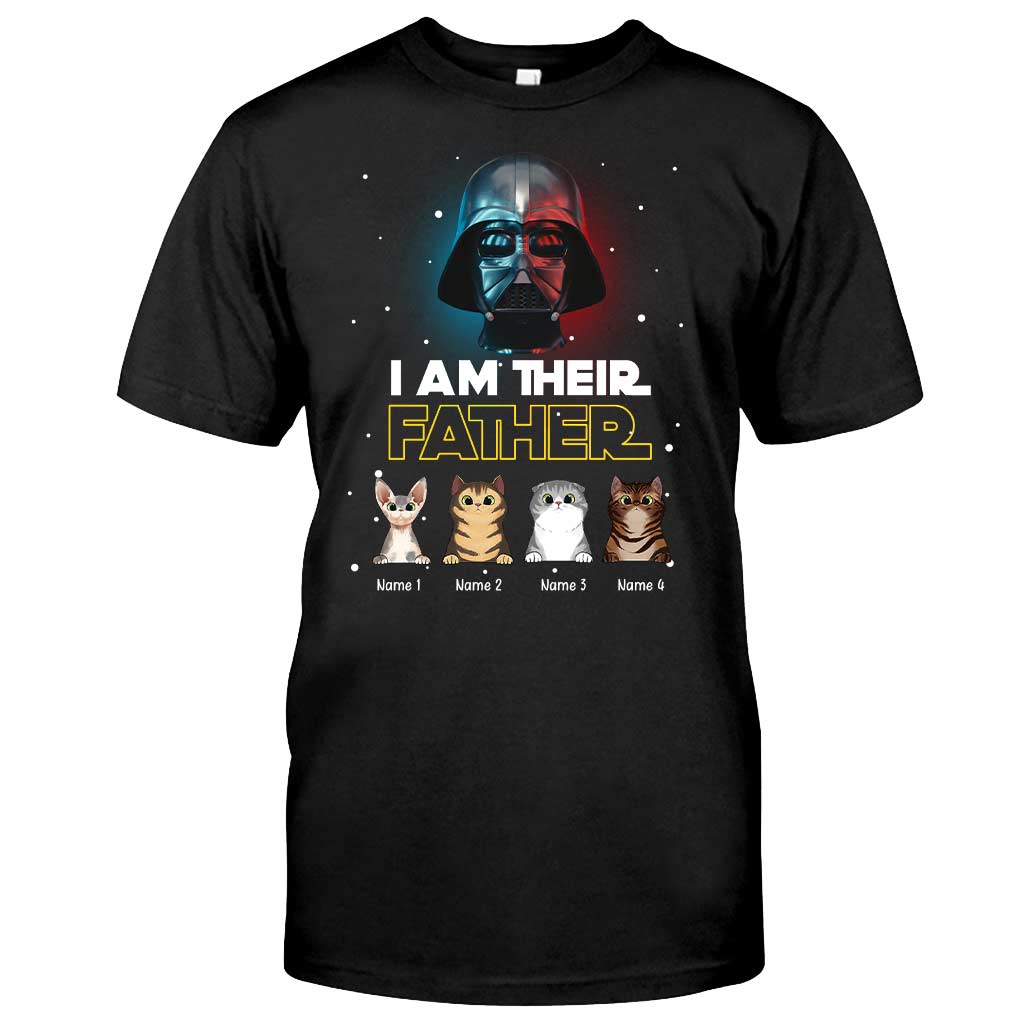 Personalized Cat T-shirt & Hoodie Gift for Dad | I Am Their Father