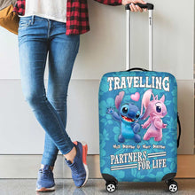 Load image into Gallery viewer, Personalized Ohana Luggage Cover Custom Name Travel Gift for Couples
