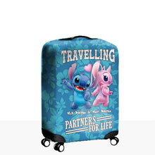 Load image into Gallery viewer, Personalized Ohana Luggage Cover Custom Name Travel Gift for Couples
