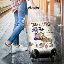Load image into Gallery viewer, Personalized Luggage Cover with Mickey &amp; Minnie Design for Couples
