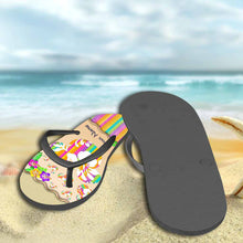 Load image into Gallery viewer, Personalized Summer Flip Flops with Custom Name - Beach Day Gift

