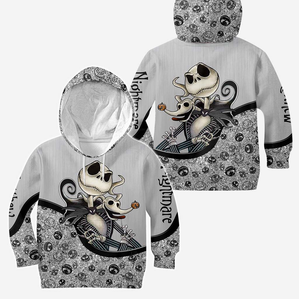Personalized Nightmare Hoodie and Leggings Custom Name Gift
