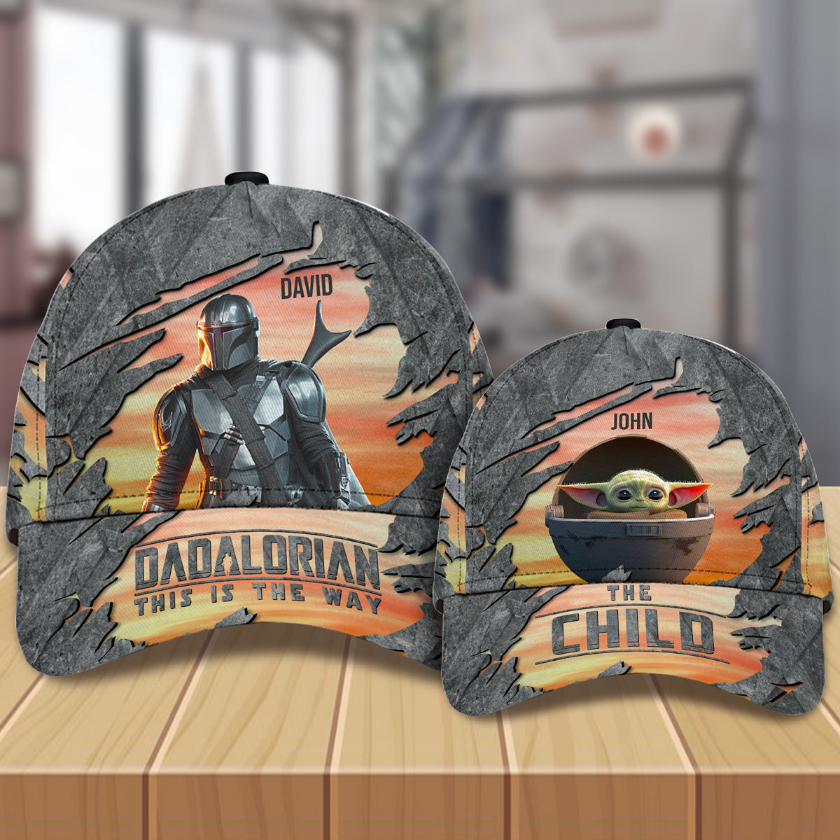 Personalized Dadalorian Classic Cap Custom Name Gift for Dad