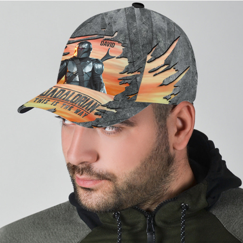 Personalized Dadalorian Classic Cap Custom Name Gift for Dad