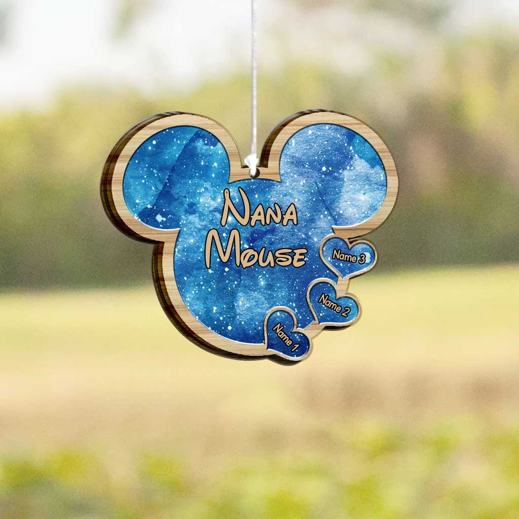 Personalized Grandma Wind Chime with Hearts - Custom Gift for Nana
