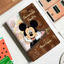Load image into Gallery viewer, Personalized Passport Holder Custom Name Adventure Travel Gift
