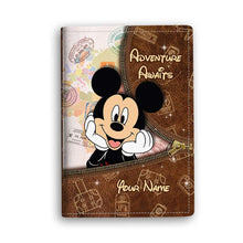 Load image into Gallery viewer, Personalized Passport Holder Custom Name Adventure Travel Gift
