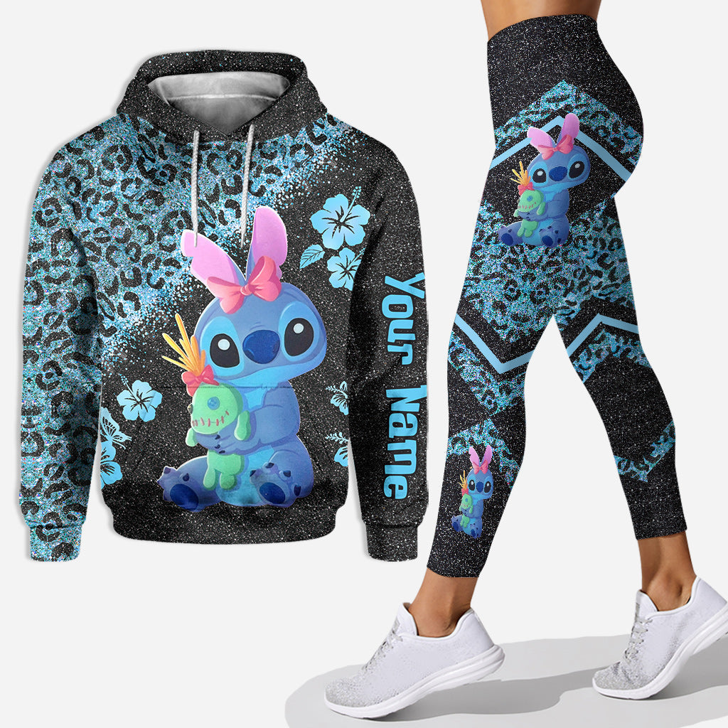 Personalized Ohana Means Family Hoodie & Leggings Set for Women