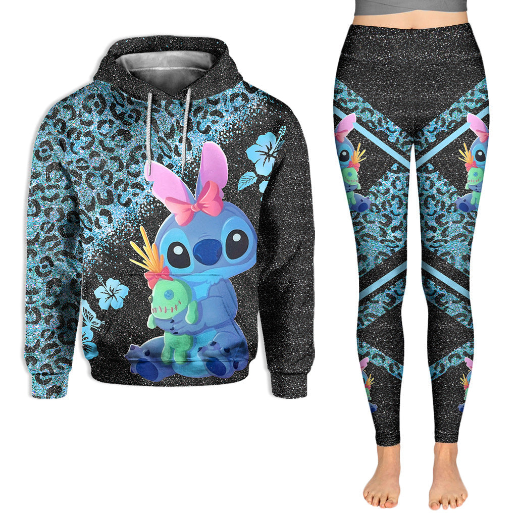 Personalized Ohana Means Family Hoodie & Leggings Set for Women