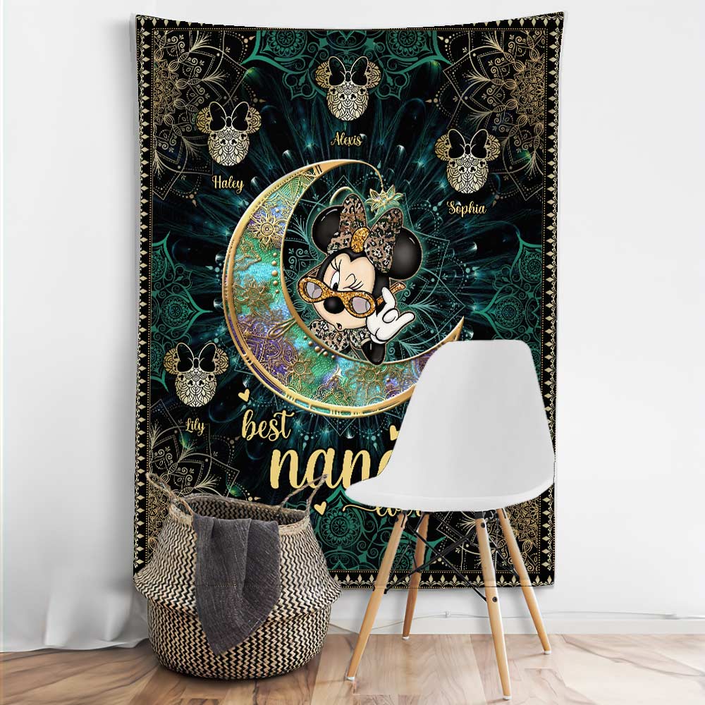 Personalized Best Nana Ever Tapestry Custom Name Gift