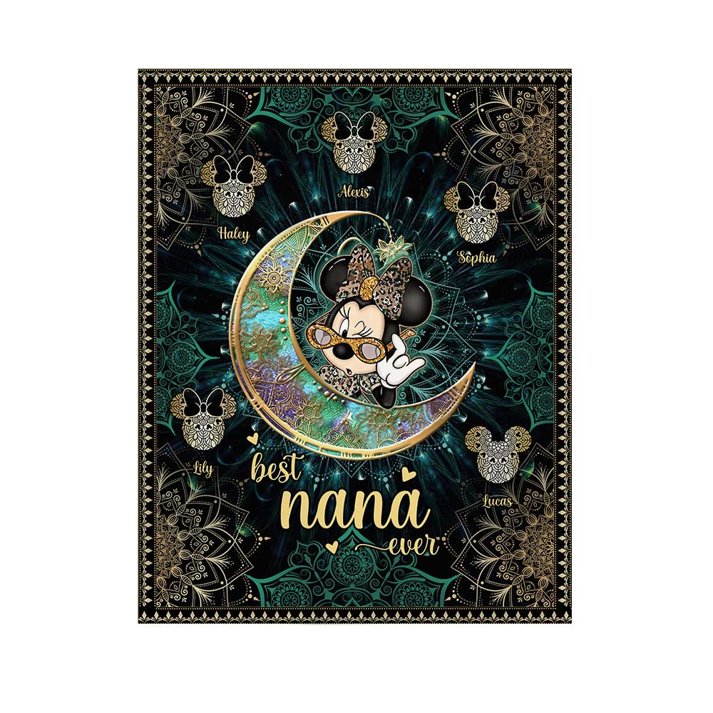 Personalized Best Nana Ever Tapestry Custom Name Gift