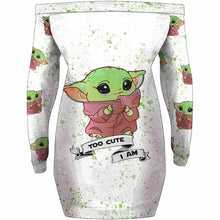 Load image into Gallery viewer, Custom Name Off Shoulder Dress Personalized Cute Design
