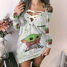 Load image into Gallery viewer, Custom Name Off Shoulder Dress Personalized Cute Design
