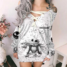 Load image into Gallery viewer, Personalized Off Shoulder Dress Custom Name for Her
