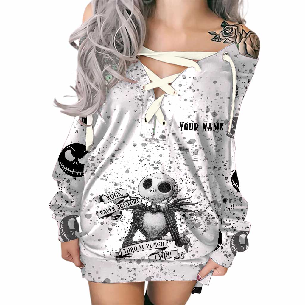 Personalized Off Shoulder Dress Custom Name for Her