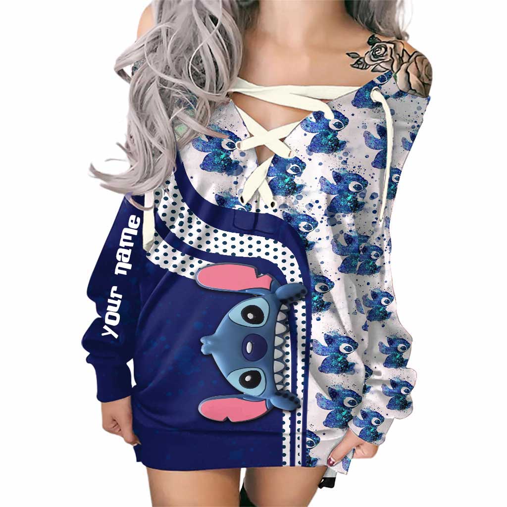 Personalized Off Shoulder Dress Custom Name for Women