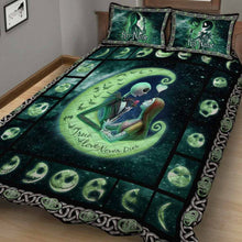 Load image into Gallery viewer, Personalized Nightmare Quilt Set Custom Names Couples Gift
