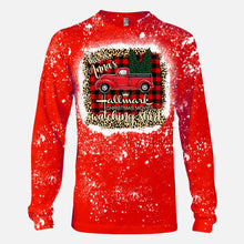 Load image into Gallery viewer, Personalized Christmas Movies Bleached T-Shirt Custom Name Gift
