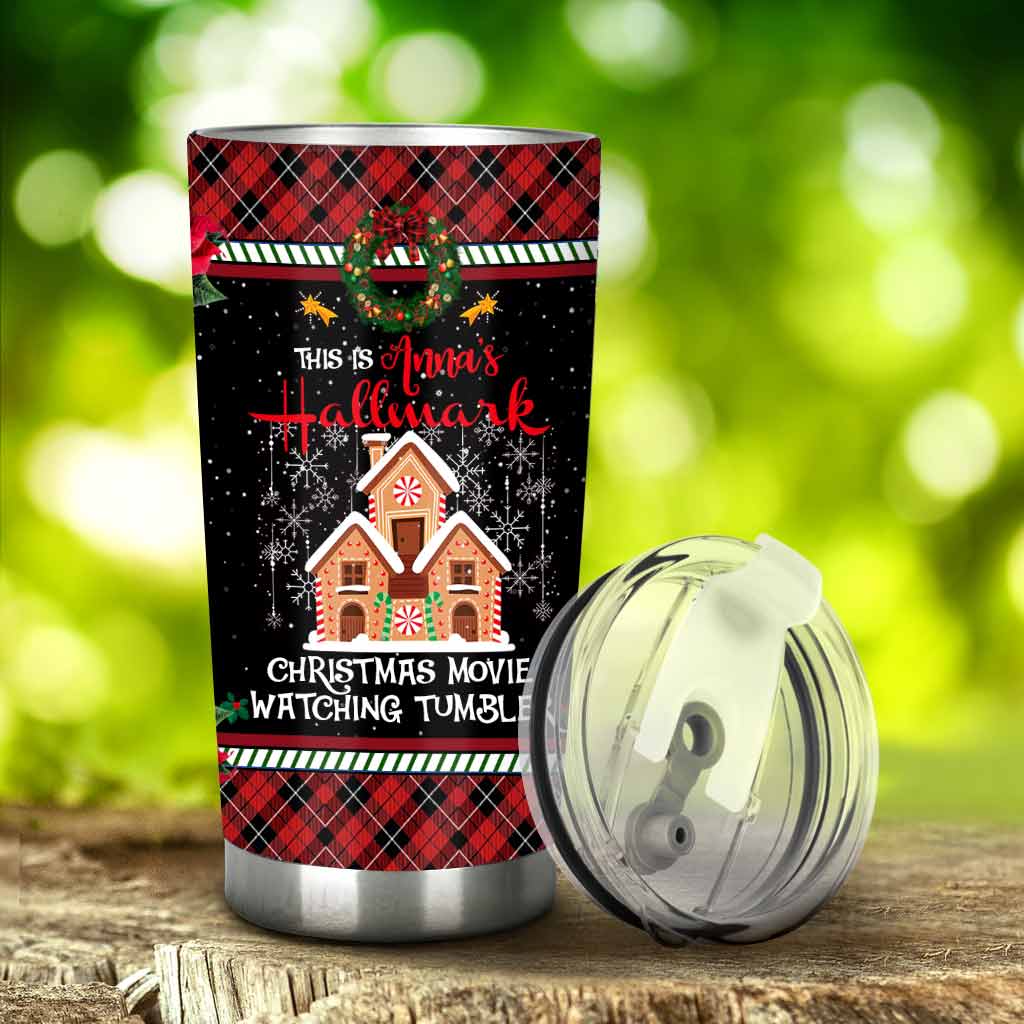 Personalized Christmas Movie Watching Tumbler Gift