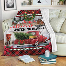 Load image into Gallery viewer, Personalized Christmas Movies Watching Blanket Custom Name Gift
