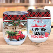 Load image into Gallery viewer, Personalized Christmas Movie Wine Tumbler Custom Gift for Mom
