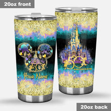 Load image into Gallery viewer, Personalized 50th Anniversary Mouse Tumbler Custom Name Gift
