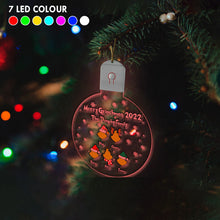 Load image into Gallery viewer, Personalized LED Acrylic Christmas Ornament Family Gift 2022
