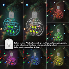 Load image into Gallery viewer, Personalized LED Acrylic Christmas Ornament Family Gift 2022
