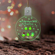 Load image into Gallery viewer, Personalized LED Acrylic Christmas Ornament Family Gift 2022
