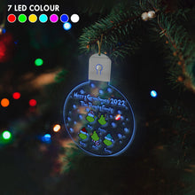 Load image into Gallery viewer, Personalized LED Acrylic Christmas Ornament Family Gift 2022
