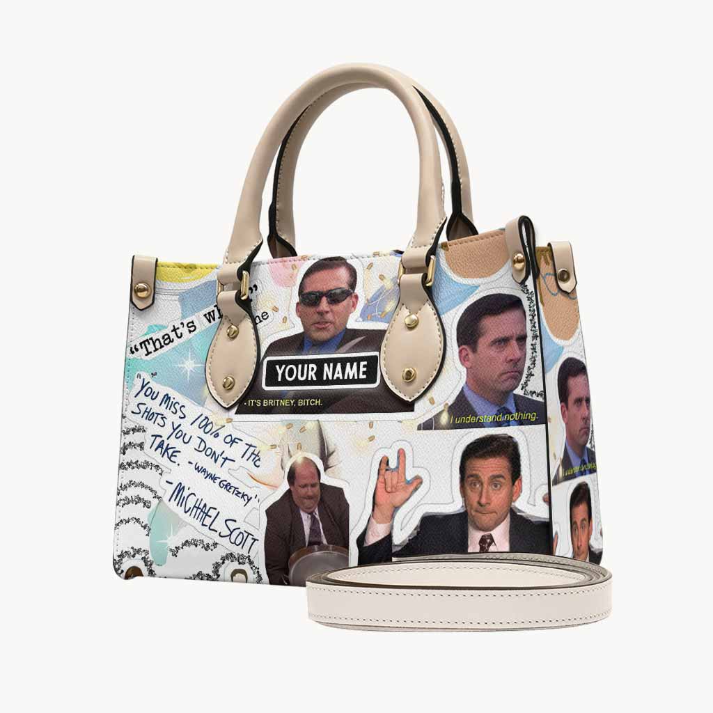 Personalized Leather Handbag Custom Name Gift for Her