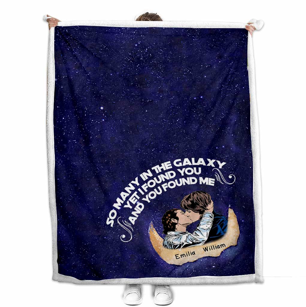Personalized Couple Blanket So Many In The Galaxy Gift
