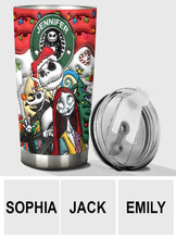 Load image into Gallery viewer, Personalized Nightmare Tumbler Custom Name Halloween Gift
