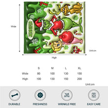 Load image into Gallery viewer, Personalized Grinch Christmas Blanket Custom Name Gift
