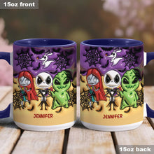Load image into Gallery viewer, Personalized Nightmare Accent Mug Custom Name Gift for Halloween
