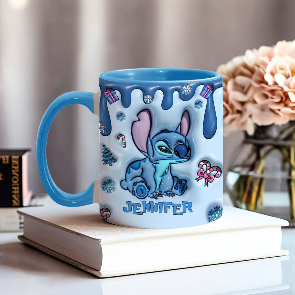 Personalized Ohana Accent Mug Custom Name Birthday Gift