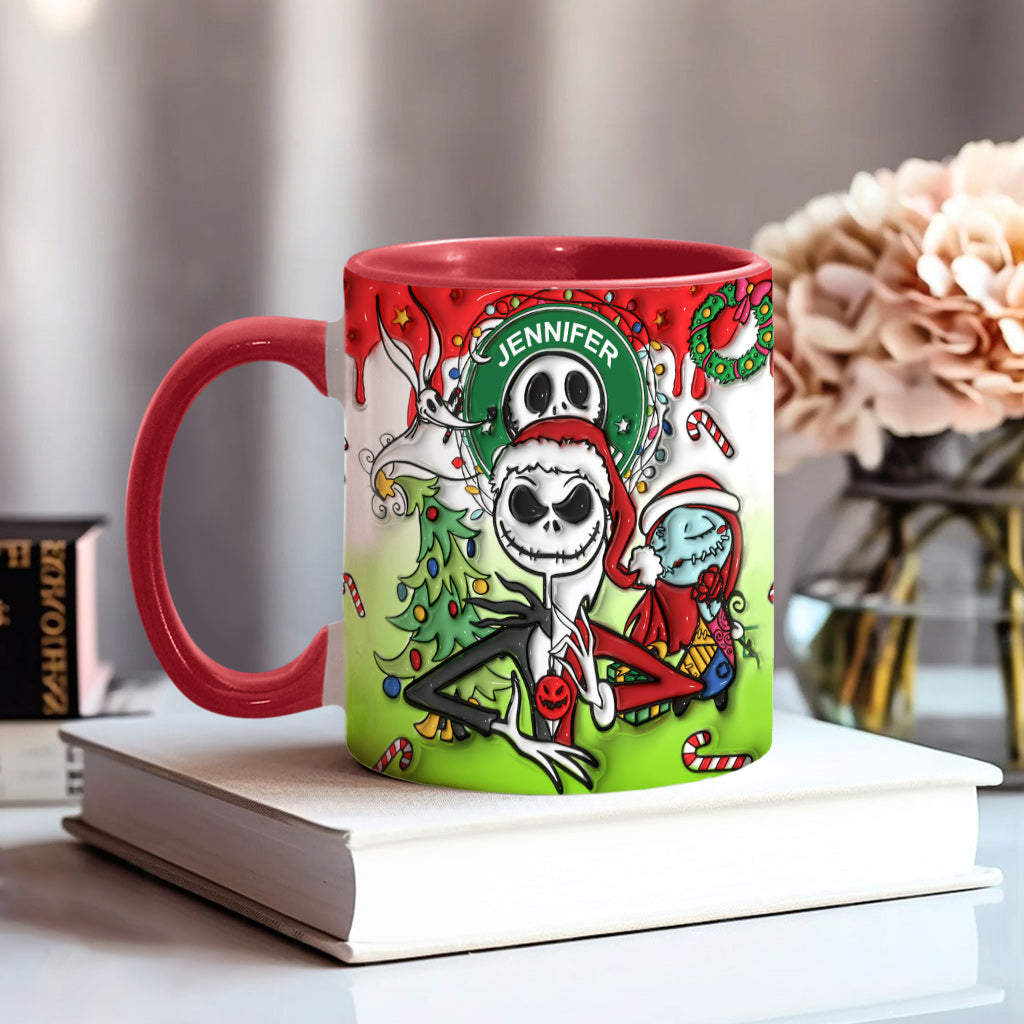 Personalized Nightmare Accent Mug Custom Name Halloween Gift