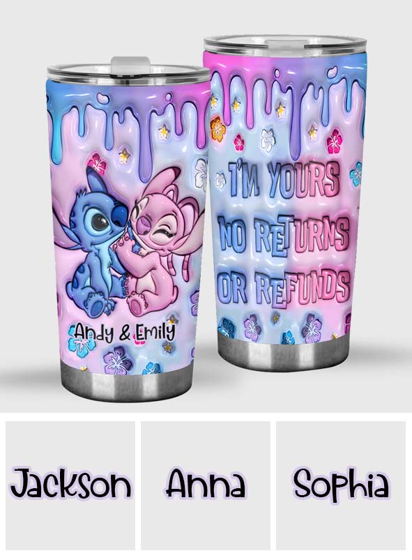 Personalized Ohana Tumbler Custom Couple Gift for Weddings